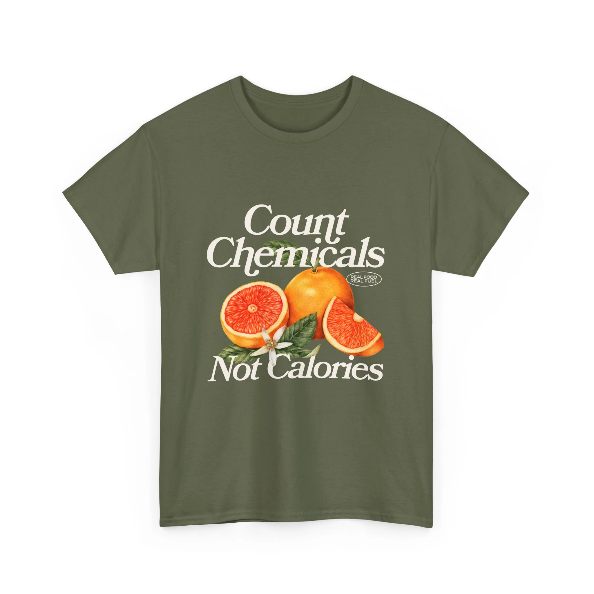 "Count Chemical Not Calories " Cotton Front Design Loose Fit - Image 17