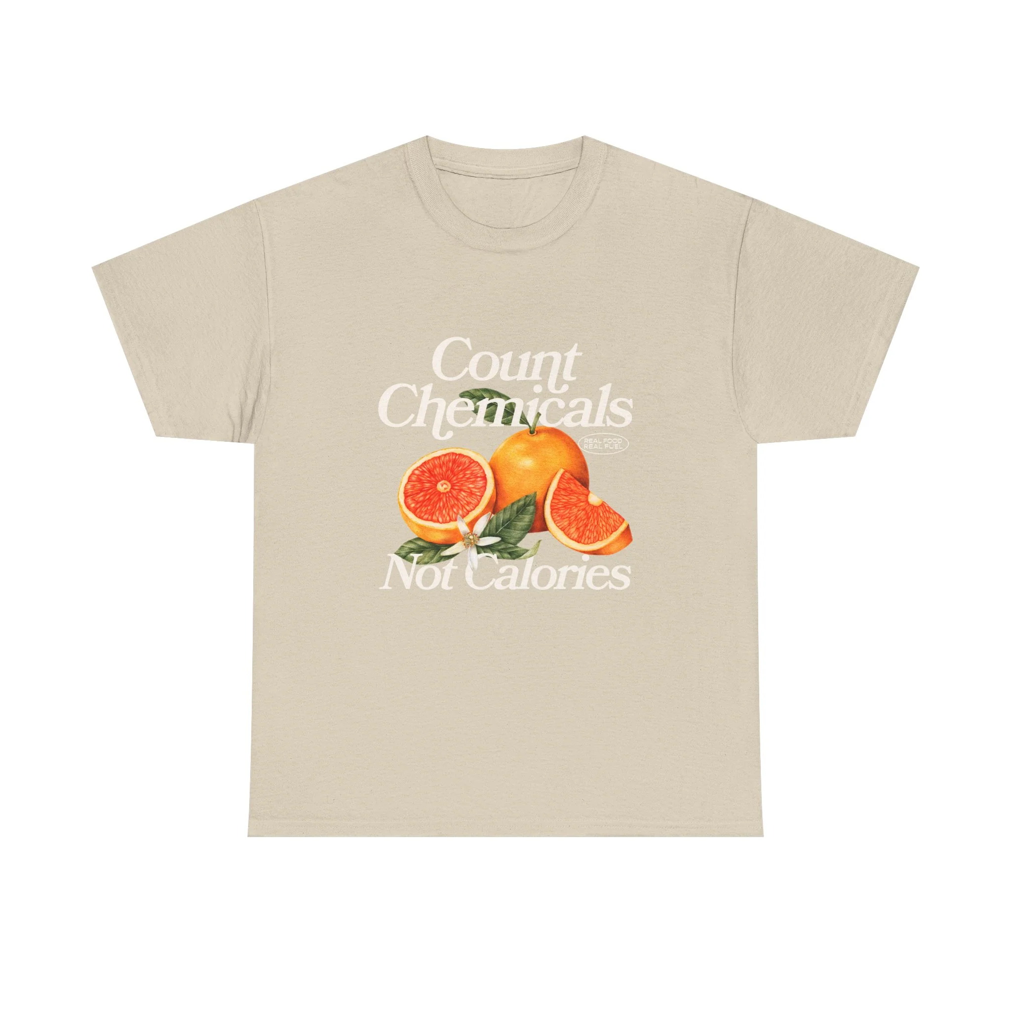 "Count Chemical Not Calories " Cotton Front Design Loose Fit - Image 3