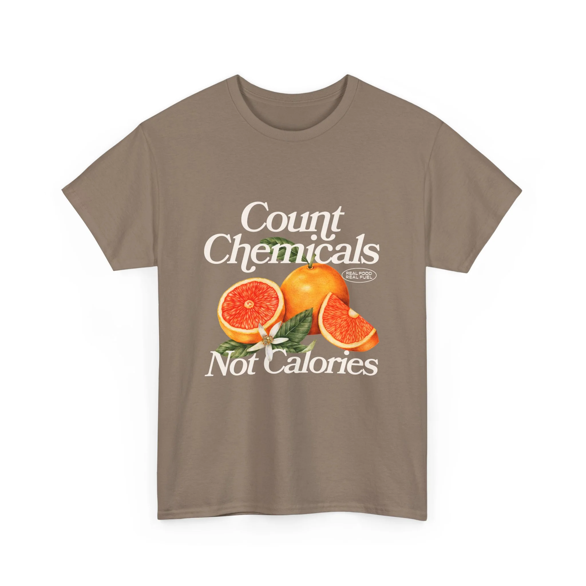 "Count Chemical Not Calories " Cotton Front Design Loose Fit - Image 8