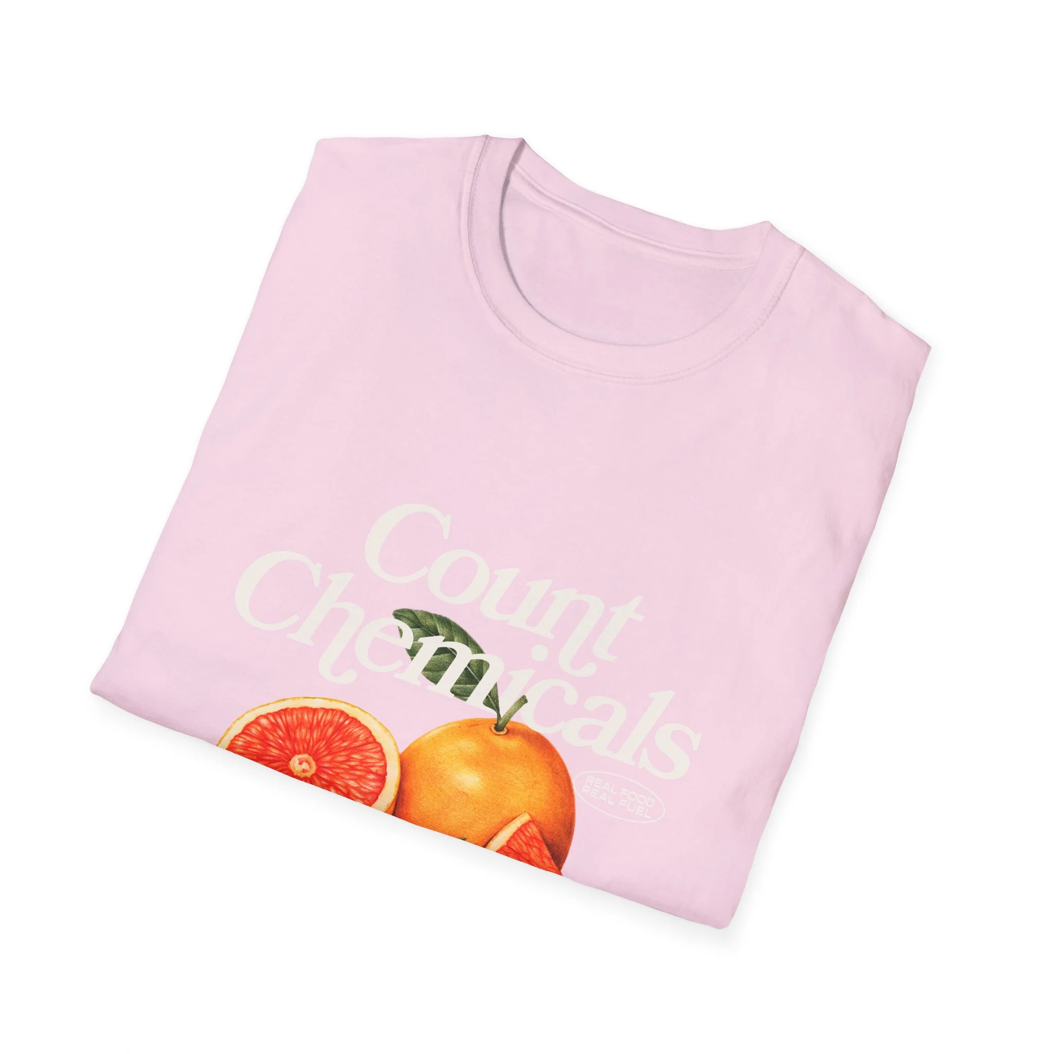 "Count Chemicals Not Calories " Cotton Tight Fit - Image 27