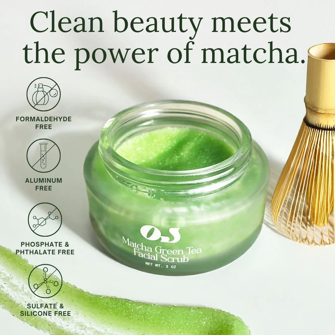 Green Matcha Face Scrub - Image 3