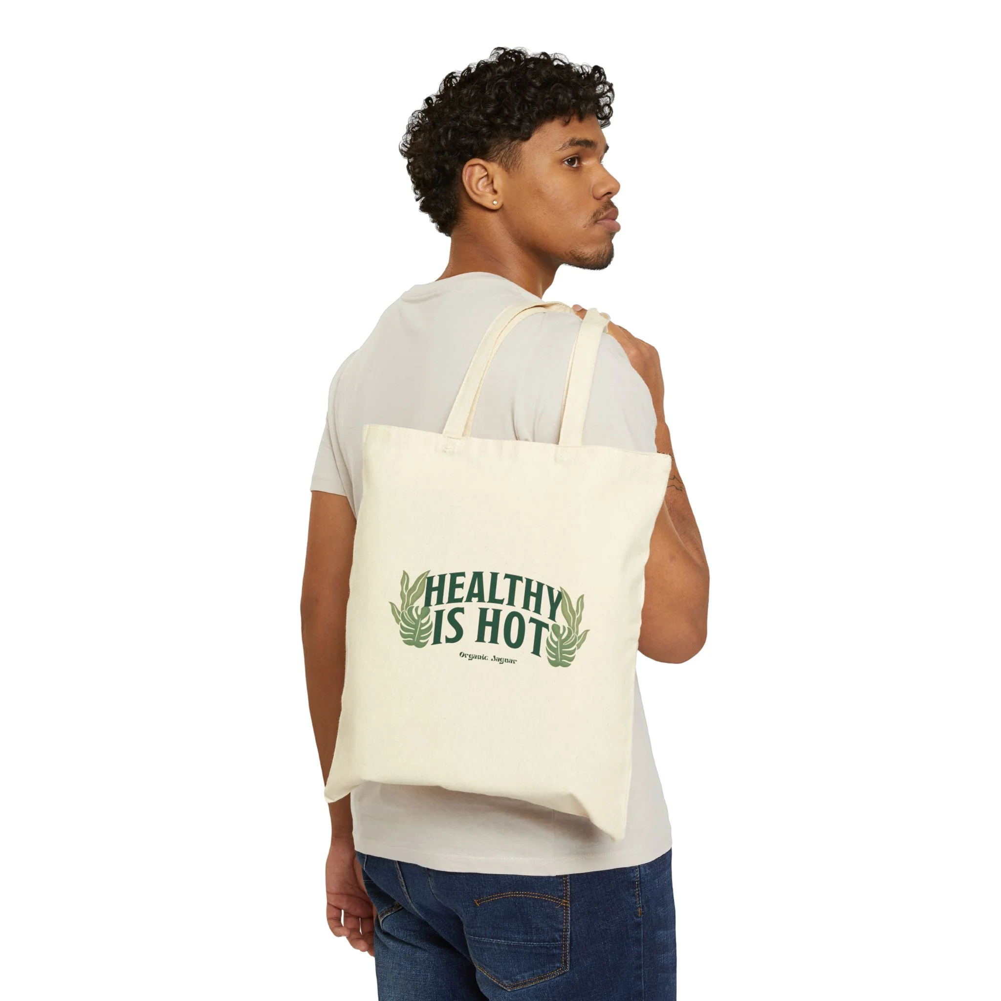"Healthy Is Hot" Tote Bag - Image 3