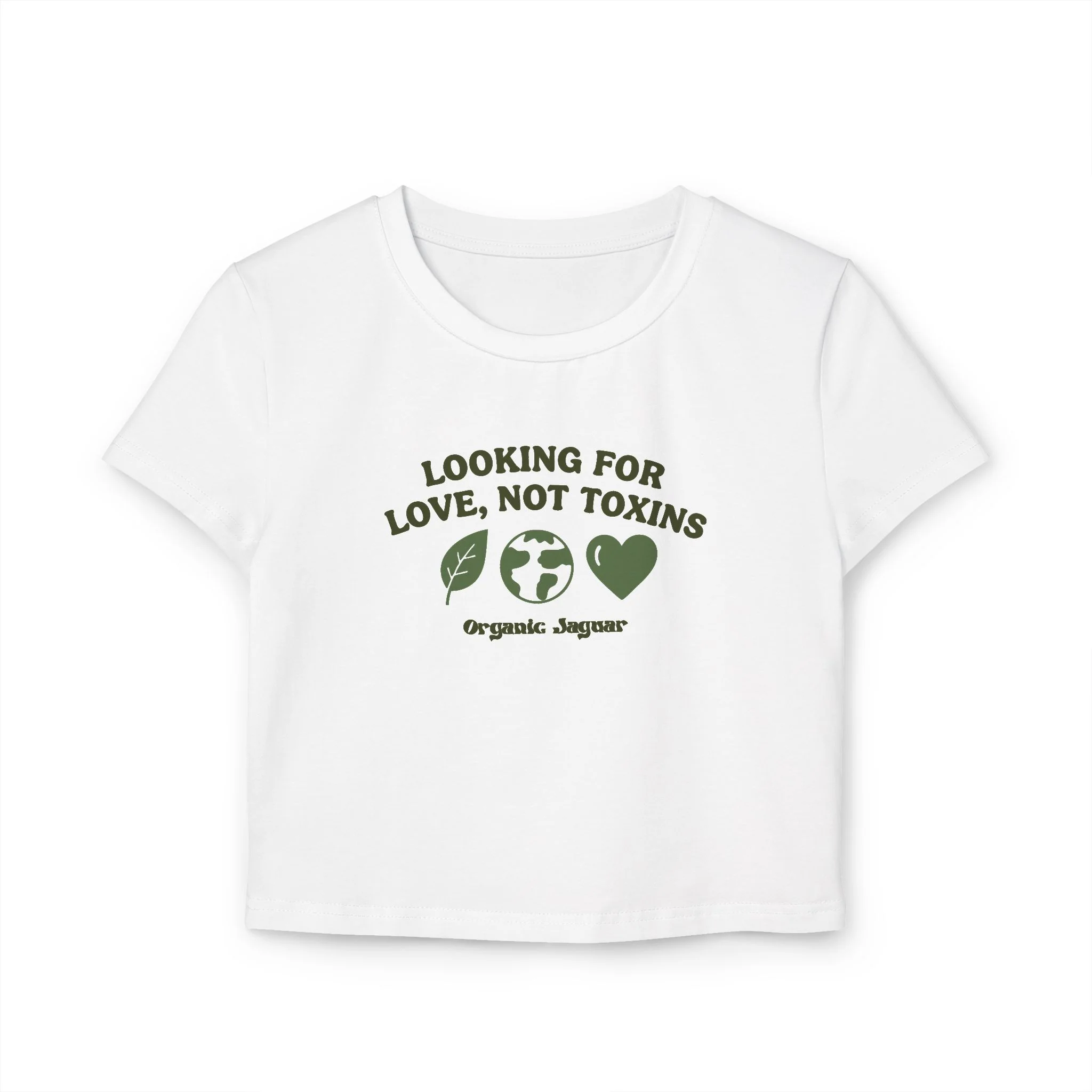 Valentine's Collection: Looking For Love Not Toxins Women's Baby Tee - Image 3