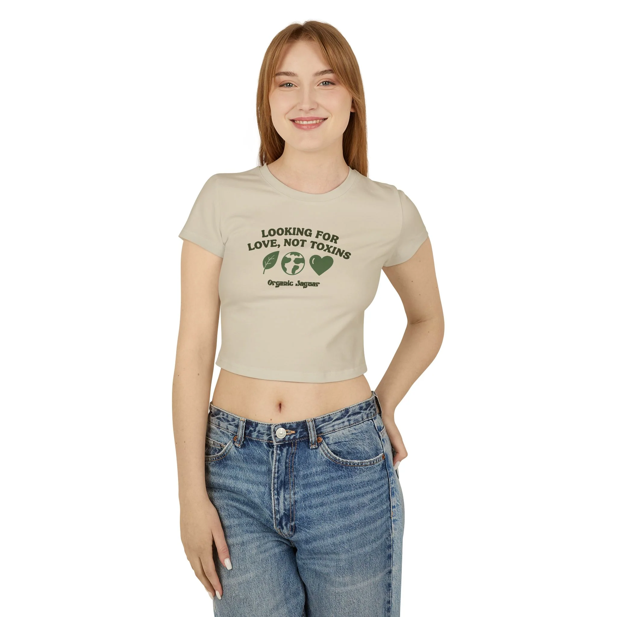 Valentine's Collection: Looking For Love Not Toxins Women's Baby Tee - Image 8