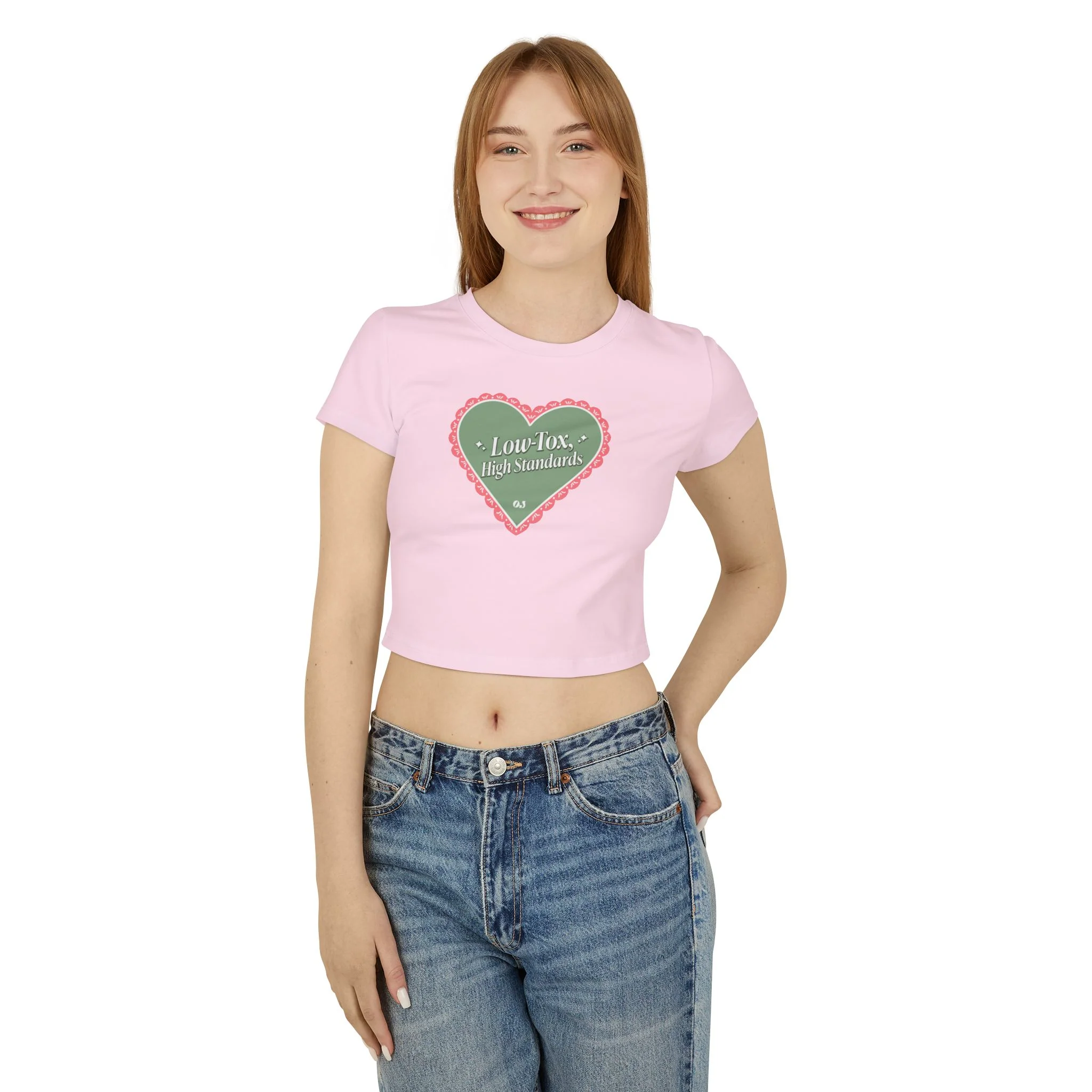 Valentine's Collection: Low-Tox High Standards Women's Baby Tee - Image 11