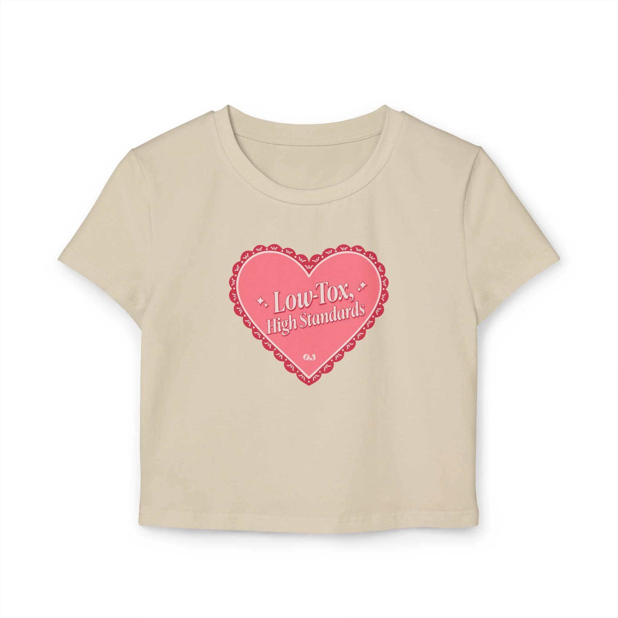Valentine's Collection: Low-Tox High Standards Women's Baby Tee - Image 3