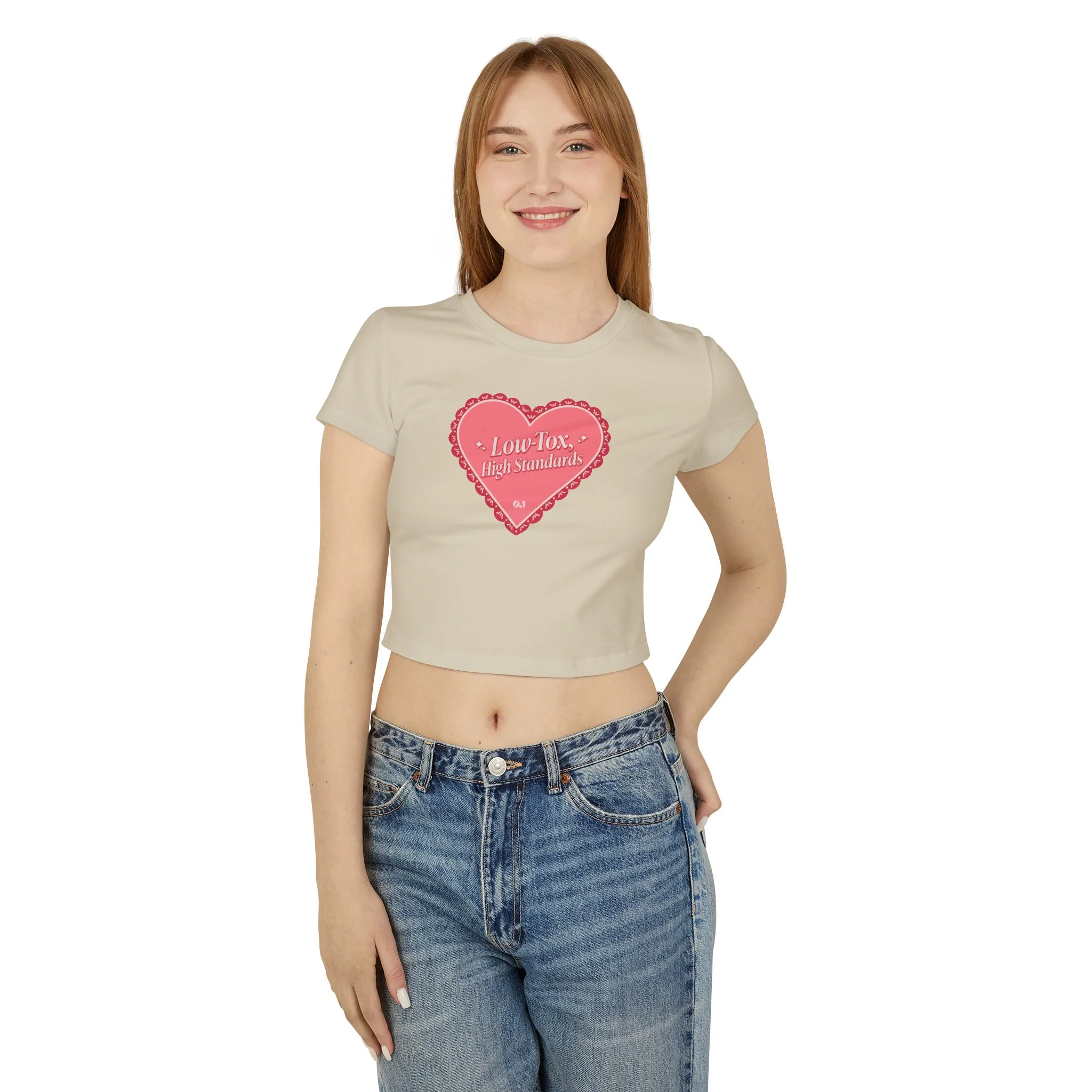 Valentine's Collection: Low-Tox High Standards Women's Baby Tee - Image 8